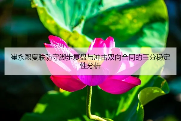 崔永熙夏联防守脚步复盘与冲击双向合同的三分稳定性分析